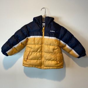 Oshkosh b’gosh boys 4T puffy lined winter coat with hood